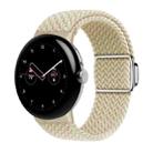 For Google Pixel Watch / Watch 2 Nylon Loop Magnetic Buckle Watch Band(Starlight Color) - 1