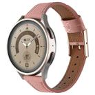 22mm Universal Genuine Leather Watch Band(Dark Pink) - 1