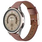 22mm Universal Genuine Leather Watch Band(Brown) - 1