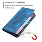 For iPhone 11 Pro Max Totem Embossed Magnetic Leather Phone Case(Blue) - 7