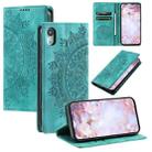 For iPhone XR Totem Embossed Magnetic Leather Phone Case(Green) - 1