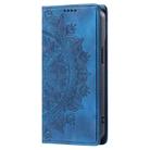 For iPhone 16 Pro Max Totem Embossed Magnetic Leather Phone Case(Blue) - 3