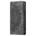 For iPhone 16 Pro Max Totem Embossed Magnetic Leather Phone Case(Grey) - 3