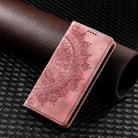 For iPhone 16 Pro Max Totem Embossed Magnetic Leather Phone Case(Rose Gold) - 2