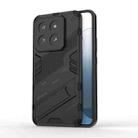 For Xiaomi 14 Pro 5G Punk Armor 2 in 1 PC + TPU Phone Case with Holder(Black) - 1