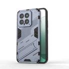 For Xiaomi 14 5G Punk Armor 2 in 1 PC + TPU Phone Case with Holder(Grey) - 1