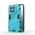 For Xiaomi 14 5G Punk Armor 2 in 1 PC + TPU Phone Case with Holder(Blue) - 1