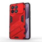 For Xiaomi Redmi K70 5G Punk Armor 2 in 1 PC + TPU Phone Case with Holder(Red) - 1
