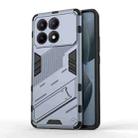 For Xiaomi Redmi K70E 5G Punk Armor 2 in 1 PC + TPU Phone Case with Holder(Grey) - 1