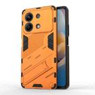 For Xiaomi Redmi Note 13R Pro 5G Punk Armor 2 in 1 PC + TPU Phone Case with Holder(Orange) - 1