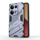 For Xiaomi Redmi Note 13 Pro 4G Global Punk Armor 2 in 1 PC + TPU Phone Case with Holder(Grey) - 1