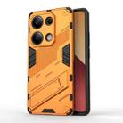 For Xiaomi Redmi Note 13 Pro 4G Global Punk Armor 2 in 1 PC + TPU Phone Case with Holder(Orange) - 1