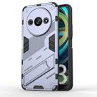 For Xiaomi Redmi A3 4G Global Punk Armor 2 in 1 PC + TPU Phone Case with Holder(Grey) - 1