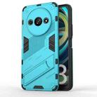For Xiaomi Redmi A3 4G Global Punk Armor 2 in 1 PC + TPU Phone Case with Holder(Blue) - 1