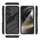 For Xiaomi Redmi Turbo 3 5G Punk Armor 2 in 1 PC + TPU Phone Case with Holder(Black) - 3