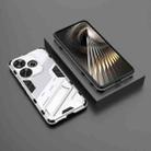 For Xiaomi Redmi Turbo 3 5G Punk Armor 2 in 1 PC + TPU Phone Case with Holder(White) - 2