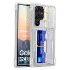 For Samsung Galaxy S24 Ultra 5G Full Coverage Phone Case with Holder / Card Slot(Transparent) - 1