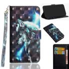 For Nokia 7.2 / 6.2 3D Painting Pattern Horizontal Flip TPU + PU Leather Case with Holder & Card Slots & Wallet(Wolf) - 1