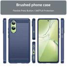 For OPPO K12x Carbon Fiber Brushed Texture TPU Phone Case(Blue) - 2