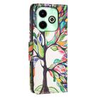 For Infinix Hot 40i Colored Drawing Pattern Leather Phone Case(Tree Life) - 3
