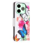 For Infinix Hot 40/40 Pro Colored Drawing Pattern Leather Phone Case(Butterflies) - 3