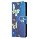 For Infinix Hot 40/40 Pro Colored Drawing Pattern Leather Phone Case(Gold Butterfly) - 2