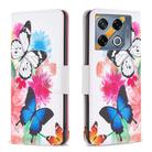 For Infinix GT 20 Pro 5G Colored Drawing Pattern Leather Phone Case(Butterflies) - 1