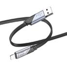 hoco U119 Machine USB to 8 Pin Charging Data Cable, Length: 1.2m(Black) - 1