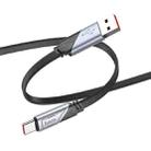hoco U119 Machine USB to USB-C / Type-C Fast Charging Data Cable, Length: 1.2m(Black) - 1