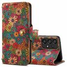 For Samsung Galaxy A32 Denior Flower Language Series Cork Fabric Oil Edge Leather Phone Case(Spring) - 1