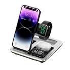 A93 15W 5 in 1 Multifunctional Foldable Wireless Charger Desktop Phone Stand(Silver) - 1