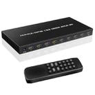 NK-E80 4K 30Hz 8 In 1 Out HDMI 8-way Screen Splitter KVM Switch(US Plug) - 1