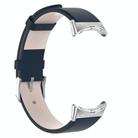 For Google Pixel Watch 2 / Pixel Watch Leather Watch Band(Dark Blue) - 2