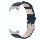 For Google Pixel Watch 2 / Pixel Watch Leather Watch Band(Dark Blue) - 3