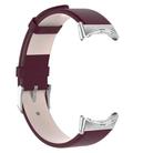 For Google Pixel Watch 2 / Pixel Watch Leather Watch Band(Purple Red) - 2