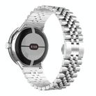 For Google Pixel Watch 2 / Pixel Watch Seven Beads Stainless Steel Metal Watch Band(Silver) - 2