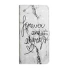 For Samsung Galaxy S24 Ultra 5G Oil Embossed 3D Drawing Leather Phone Case(Words Marble) - 2