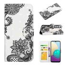 For Samsung Galaxy S24 5G Oil Embossed 3D Drawing Leather Phone Case(Lace Flower) - 1