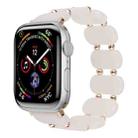 For Apple Watch Series 9 45mm Stretch Resin Watch Band(Mermaid Powder) - 1