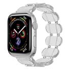 For Apple Watch Series 5 40mm Stretch Resin Watch Band(Transparent) - 1