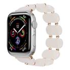 For Apple Watch Series 4 44mm Stretch Resin Watch Band(Mermaid Powder) - 1