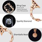 For Apple Watch SE 2023 44mm Twist Bracelet Diamond Metal Watch Band(Rose Gold) - 2