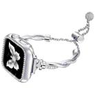 For Apple Watch Series 8 41mm Twist Bracelet Diamond Metal Watch Band(Silver) - 1