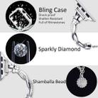 For Apple Watch Series 8 41mm Twist Bracelet Diamond Metal Watch Band(Silver) - 2