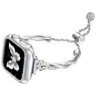 For Apple Watch SE 40mm Twist Bracelet Diamond Metal Watch Band(Silver) - 1