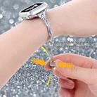 For Apple Watch Series 5 40mm Twist Bracelet Diamond Metal Watch Band(Silver) - 3