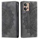 For Motorola Moto G32 Totem Embossed Magnetic Leather Phone Case(Grey) - 1