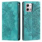 For Motorola Moto G Stylus 2023 4G Totem Embossed Magnetic Leather Phone Case(Green) - 1