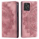 For Motorola Moto G Power 5G 2023 Totem Embossed Magnetic Leather Phone Case(Rose Gold) - 1