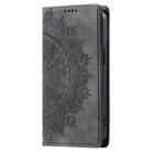 For Motorola Edge 50 Pro Totem Embossed Magnetic Leather Phone Case(Grey) - 2